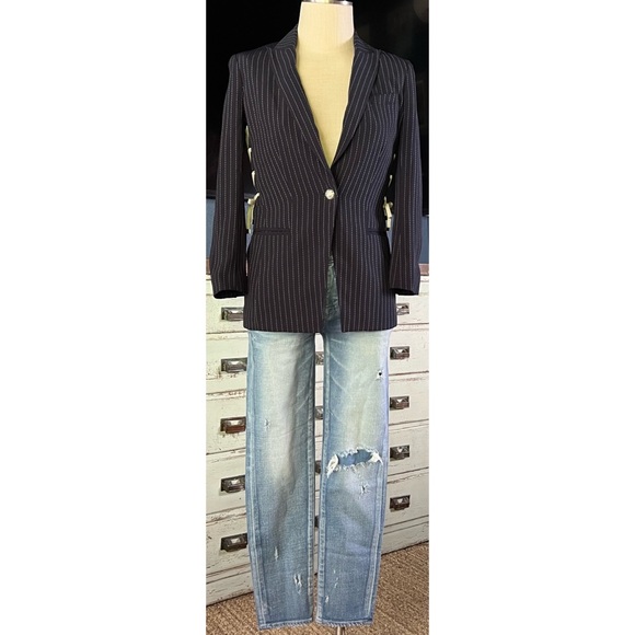 Veronica Beard Taylor Lace-Up Blazer 0 - Picture 8 of 15